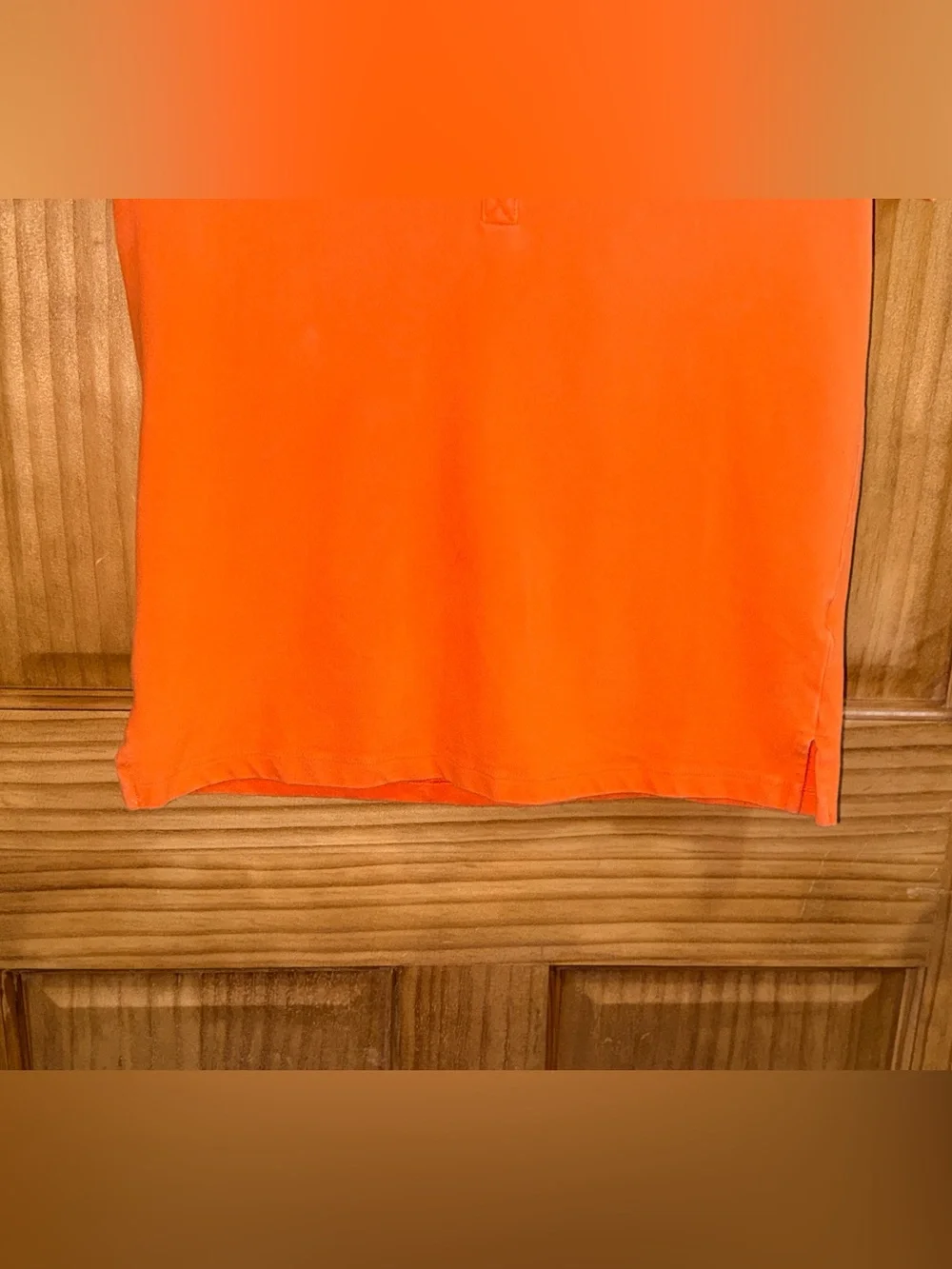 Aeropostale Orange and White Stretch Button-Down Polo Shirt -XL-EC - Picture 5 of 11